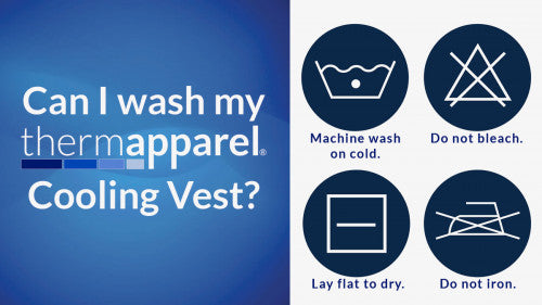 Are ThermApparel UnderCool Cooling Vests machine washable?